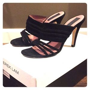 Derek Lam Black Suede Slide Heel